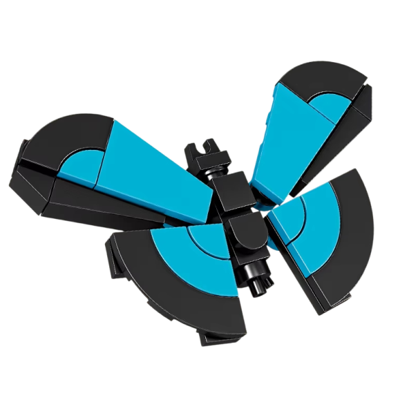 Mini 3D byggeklods Motyl 44 stk Mikro byggeklodser Lille farverig model til sammensætning Kreativ klodsesæt til børn Samling af små dele 1