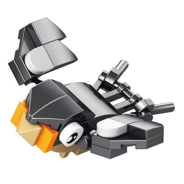 Mini 3D construcție Veveriță 6,5 x 6 x 3 cm 36 buc Micro cărămizi Model mic de pasăre de asamblat Set creativ de blocuri pentru copii Piese mini de construcție 1