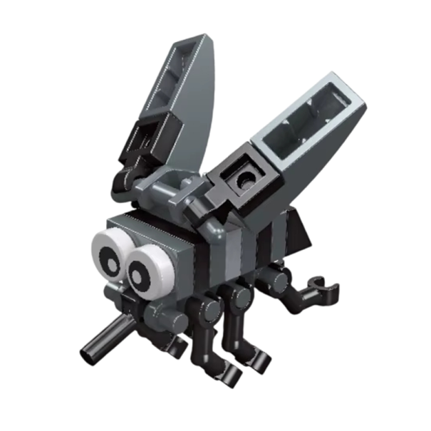 Mini 3D konstrukcja 4,65 x 3,35 x 3,75 cm 22 szt. Mikro cegły Model owada Komar Kreatywne klocki dla dzieci Zestaw do montażu małych elementów budowlanych 1