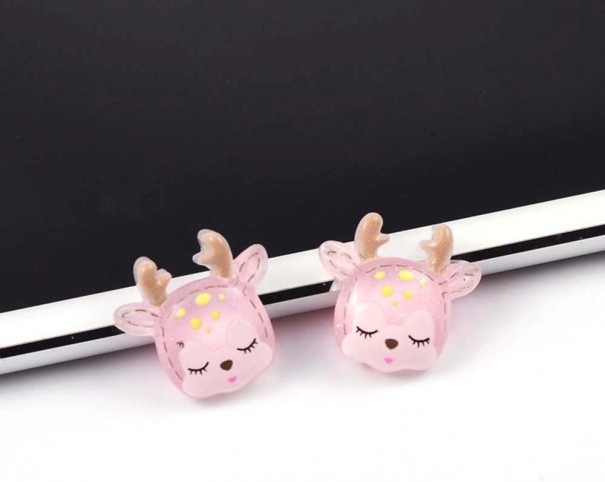 Mini adornos navideños de renos 10 uds. rosa claro Mini adornos navideños de renos 10 uds. rosa claro