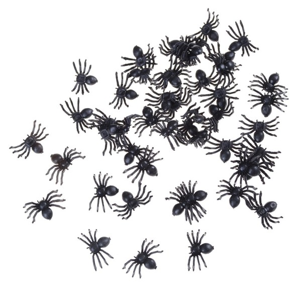 Mini arañas decorativas 50 uds. 1