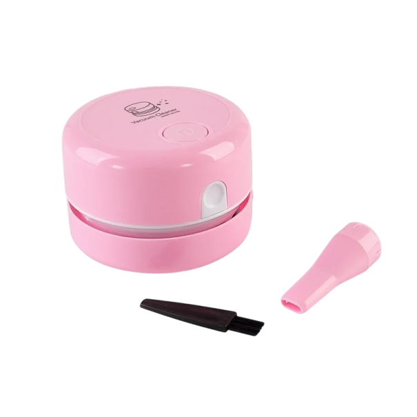 Mini aspiradora de escritorio portátil para estudiantes, aspiradora eléctrica para escritorio y teclado, carga USB de 5 V, diseño compacto 1