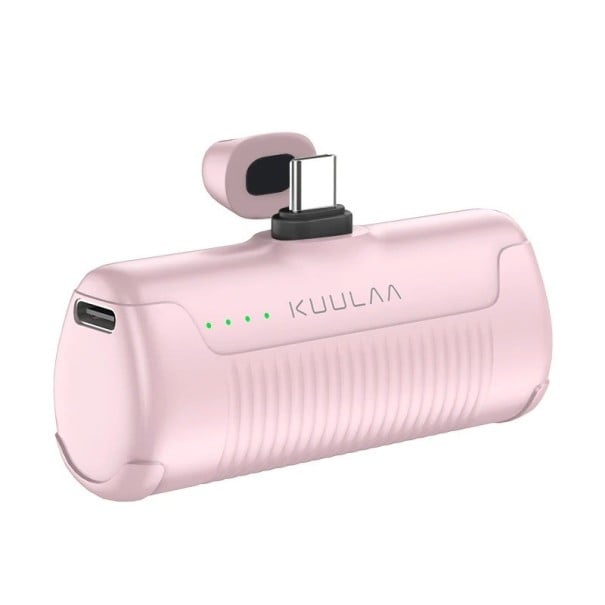 Μίνι ασύρματη powerbank USB-C 4500 mAh ροζ