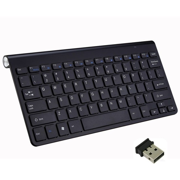 Mini bezdrátová klávesnice K358 černá