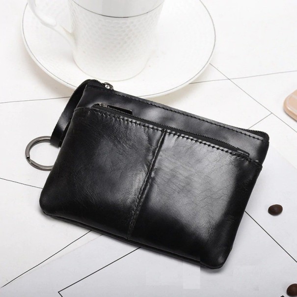 Mini billetera de viaje para mujer negro