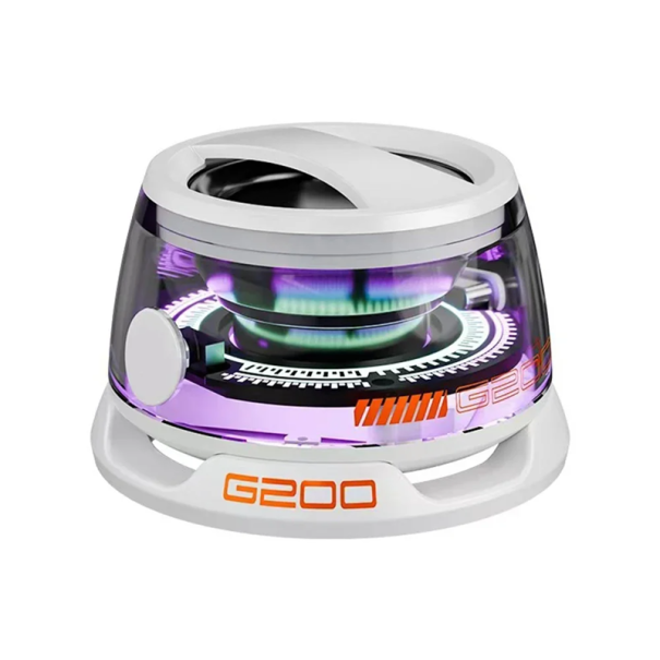 Mini Bluetooth Speaker 1200mAh RGB Lighting Magnetic Wireless Speaker 3W BT5.3 Portable Stereo Sound Compatible Silicone Base white