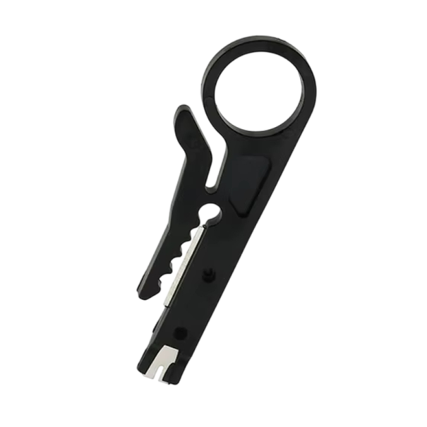 Mini Cable Stripping Knife 90 mm Portable Tool for Stripping and Cutting Wires for Network and Electrical Cables black