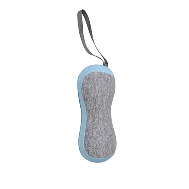 Mini cestovný vankúš pod krk 19 x 11 cm Ergonomický mäkký vankúšik na cestovanie Pohodlie do auta Lietadlá Vlakov Krčná opierka modrá