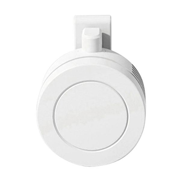 Mini-Clip-USB-Ventilator, 900 mAh, tragbarer blattloser Luftkühler für Hals und Taille, 3 Geschwindigkeiten, wiederaufladbarer Ventilator weiß