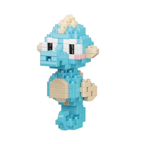 Mini construção criativa Cavalo-marinho 4,5 x 5 x 7,5 cm Mundo Oceânico blocos de partículas Modelo educativo de animal para crianças Pequena 1
