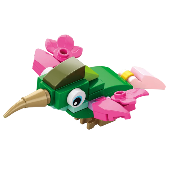 Mini construcción colibrí 8,5 x 6,2 x 3,5 cm 37 pcs Bloques micro Creativo modelo 3D de animal Pequeño constructor para niños a partir de 9 años Set 1
