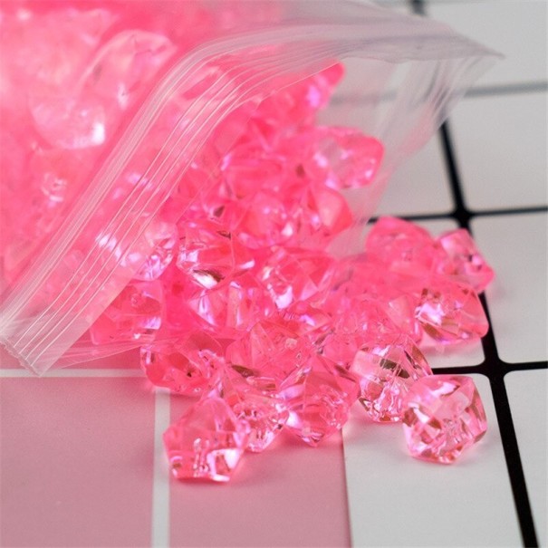Mini cristales para slime 200 uds rosa oscuro