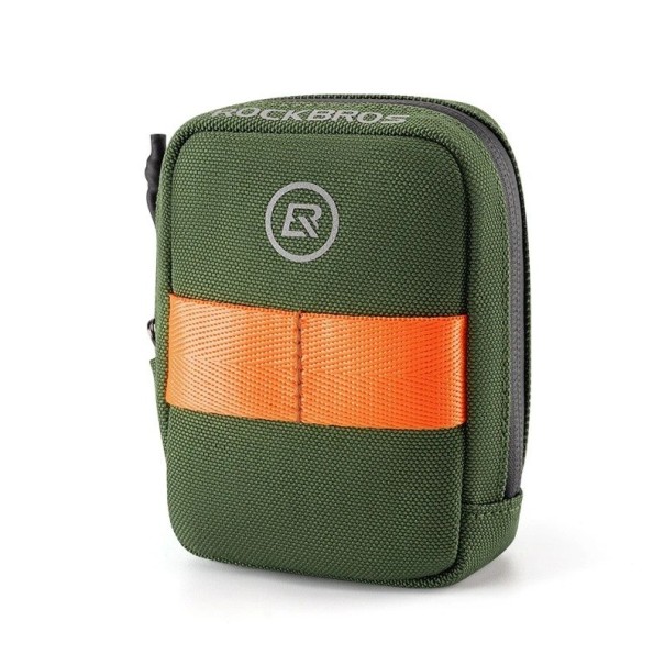 Mini cykeltaske 10,8 × 9 × 4,6 cm Letvægts vandtæt cykeltaske 0,35 l Bærbar stellomme til småting sportsudstyr grøn