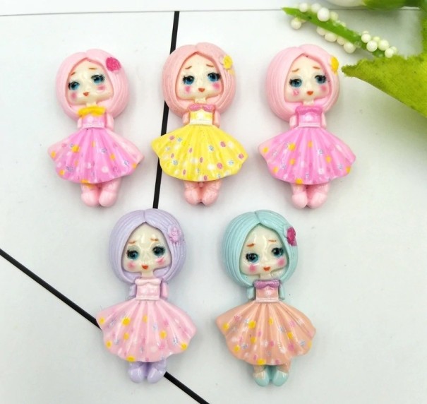 Mini decoração boneca 10 pcs C578 1