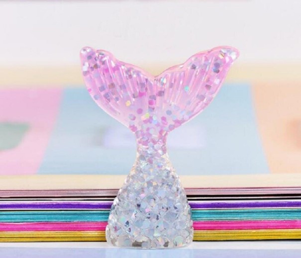 Mini decoración de cola de pez 10 piezas 16
