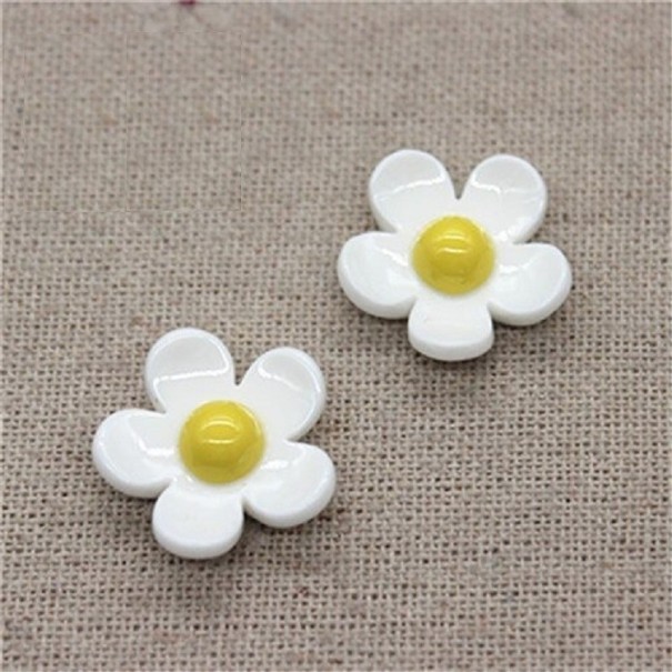 Mini decoración de flores 20 uds. blanco