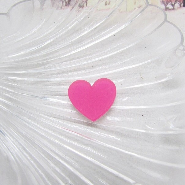 Mini decoraciones de corazón 40 piezas rosa oscuro
