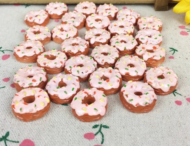 Mini decoraciones de donuts 10 piezas 1