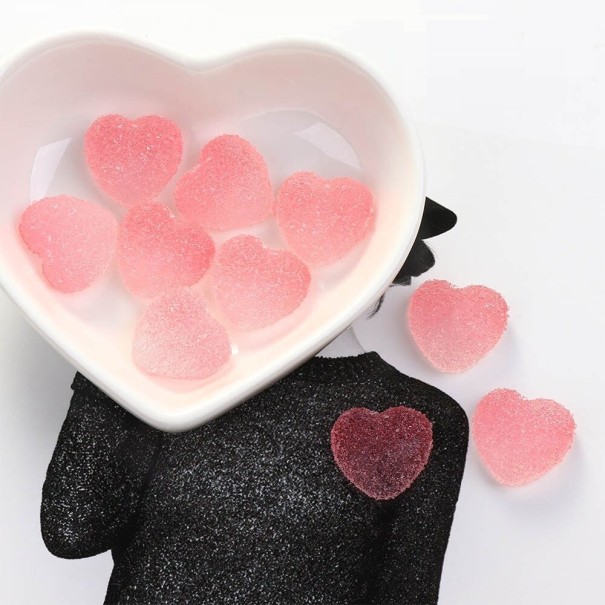 Mini decoratie snoepjes 10 stuks roze