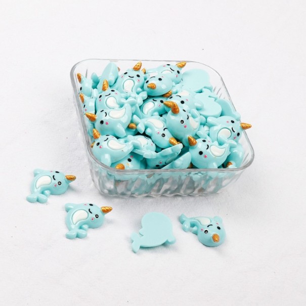 Mini decoraties 10 stuks C509 lichtblauw