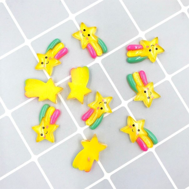 Mini Decoration Comet 50 pcs yellow