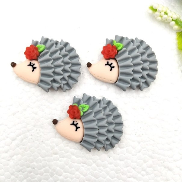 Mini décorations hérissons 10 pcs gris