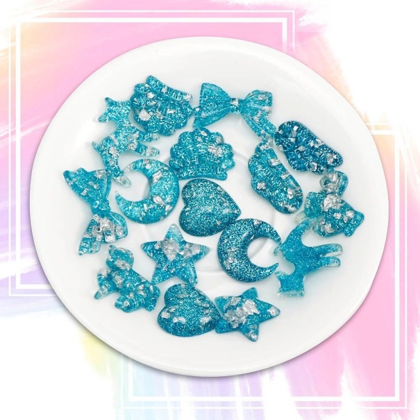 Mini decorazioni 16 pz blu