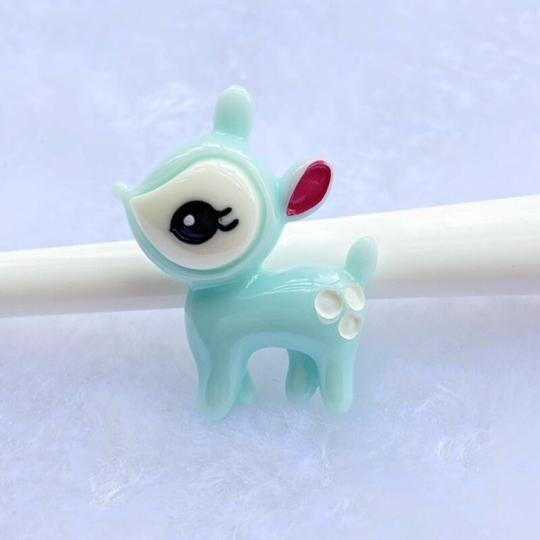 Mini decorazioni cerbiatto 10 pz azzurro