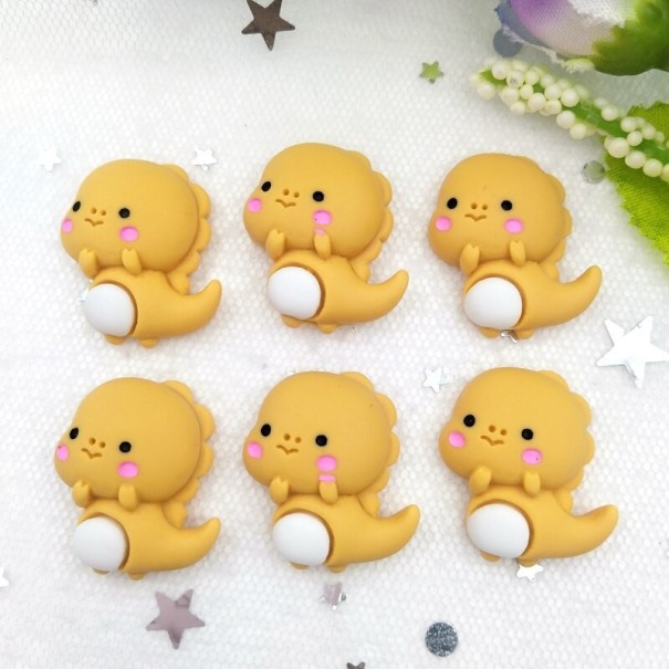 Mini dekorácie dinosaurus 10 ks zlatá