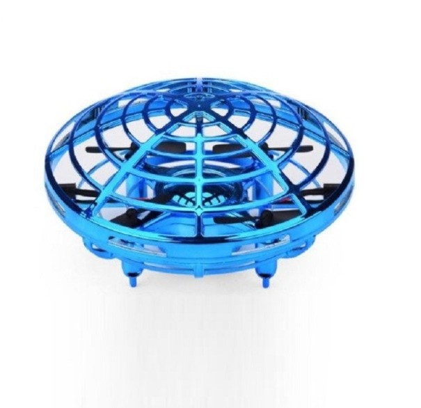 Mini dron UFO niebieski