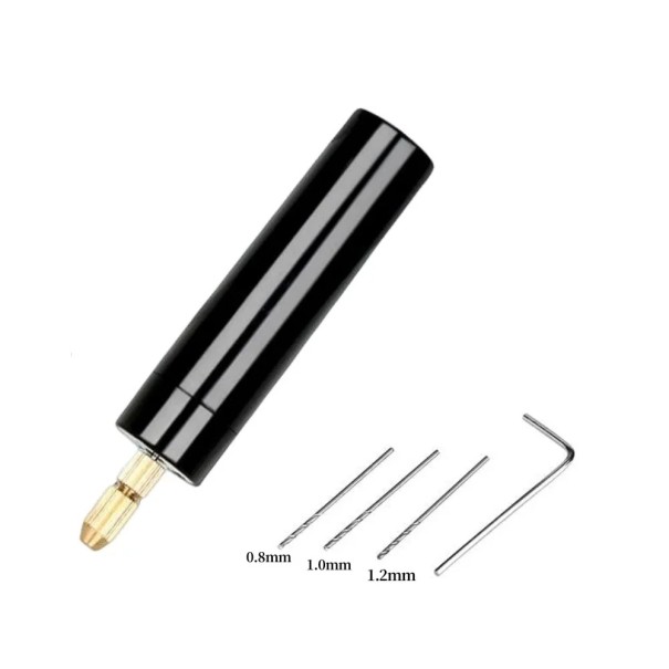 Mini elektrisk borrmaskin USB 5V för finborrning epoxi smycken trä plast gravyr DIY modeller bärbart kit 1