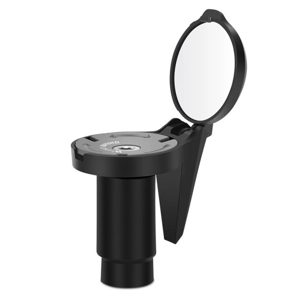 Mini espelho retrovisor preto para bicicleta Diâmetro 3 cm Espelho rotativo universal para guiadores 16–22 mm Espelho retrovisor ajustável 1