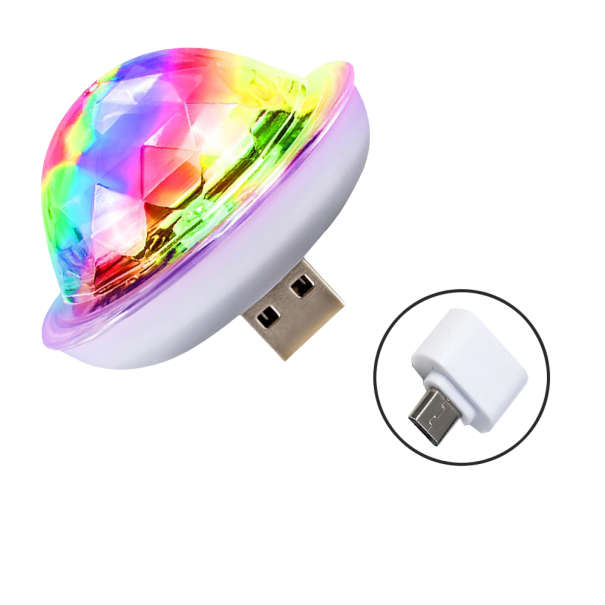 Mini farebné svetlo Micro USB 1