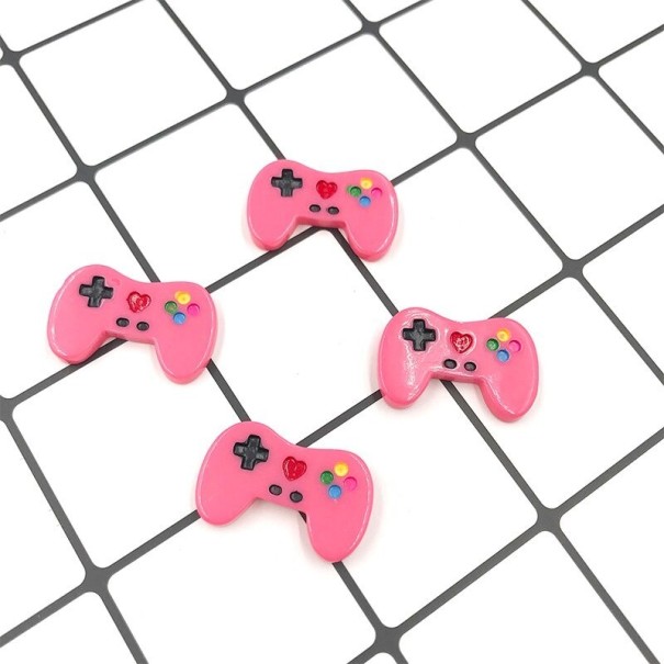 Mini game controller decoratie 10 stuks donkerroze