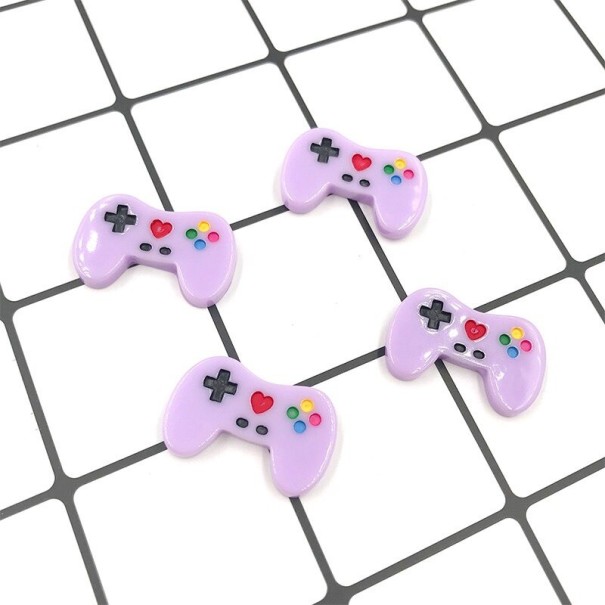 Mini game controller decoratie 10 stuks lichtpaars