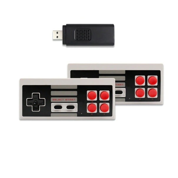 Mini Gaming Console for the Television with 620 Built-in Games Two Retro-style Controllers for Two-player Gaming Directional Pad and Four Buttons 1