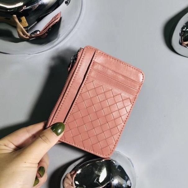 Mini-Geldbörse für Damen aus Leder M308 apricot