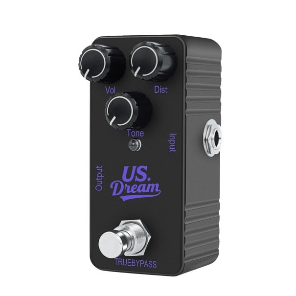 Mini gitáreffekt pedál US Dream Kompakt torziós effekt True Bypass Ellenálló műanyag ház Erős torzítás elektromos gitárhoz 1