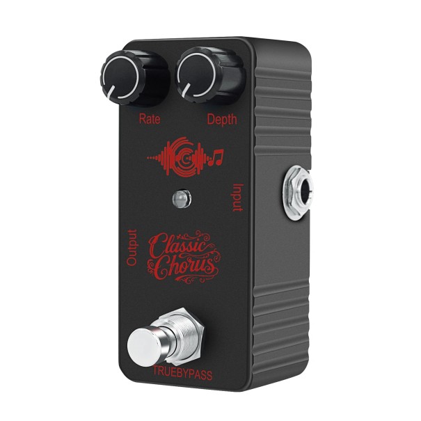 Mini-Gitarren-Effektpedal Classic Chorus Kompaktes Modul mit True Bypass Robustes Kunststoffgehäuse Effekt für E-Gitarre mit warmem Klang