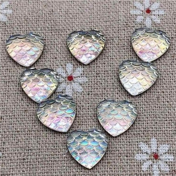 Mini hartdecoraties 100 stuks helder