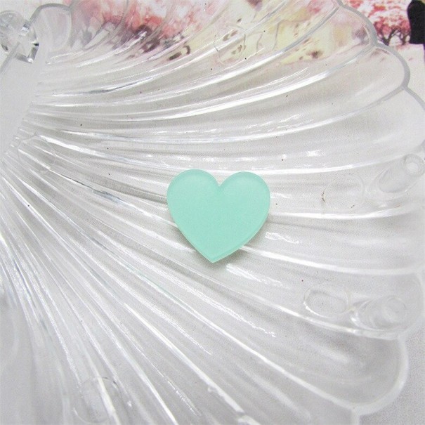 Mini hartdecoraties 40 stuks turquoise