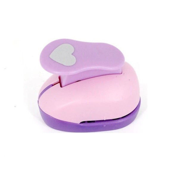 Mini Heart Paper Punch Heart Motif Punch Paper Punch for Children Children's Heart Punch 5 x 4.5 x 3 cm 1