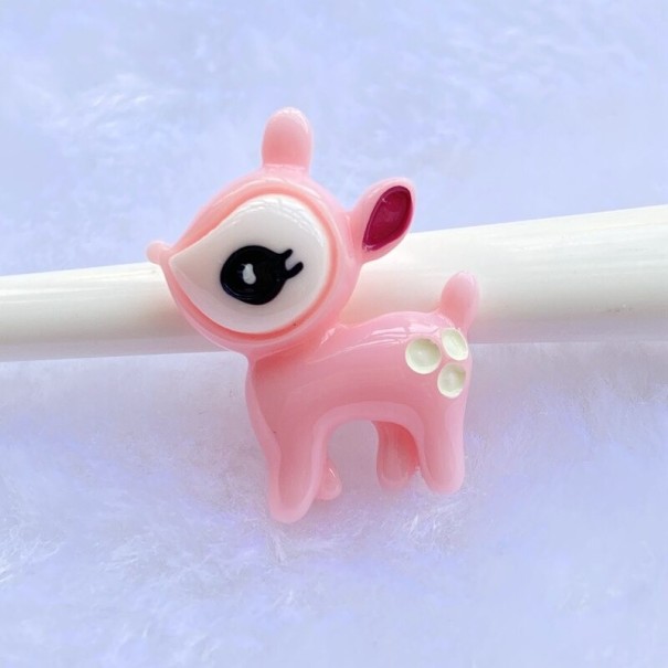 Mini hertendecoratie 10 stuks lichtroze