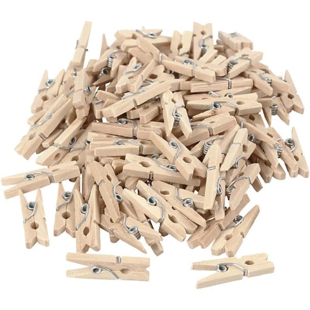 Mini-Holzklammern 100 Stück