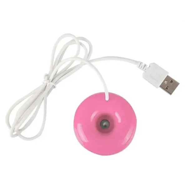 Mini humidificador USB de aire 5 cm Donut con iones negativos Difusor de aroma portátil Humidificador silencioso para oficina y coche 1
