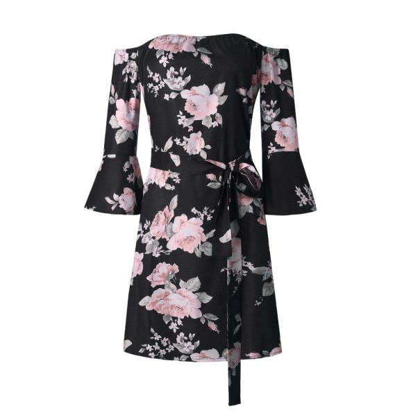 Mini-jurk met bloemen A2760 L 2