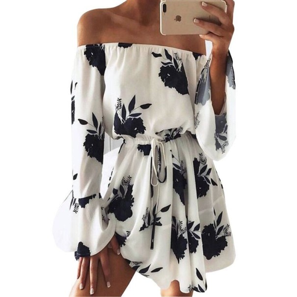 Mini-jurk met bloemen A2760
