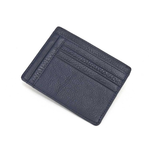 Mini kožená cestovní peněženka tmavě modrá