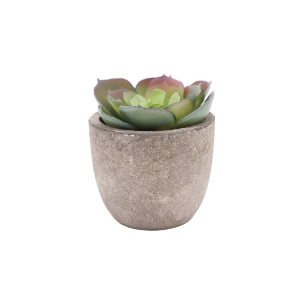 Mini kunstig aloe vera-plante i potte 1 stk. lille kunstig plante simuleret træ borddekoration hjemmekontor havedekoration 1