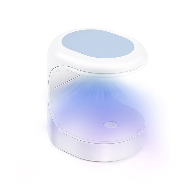 Mini lampă UV/LED pentru unghii 16 W albastru deschis